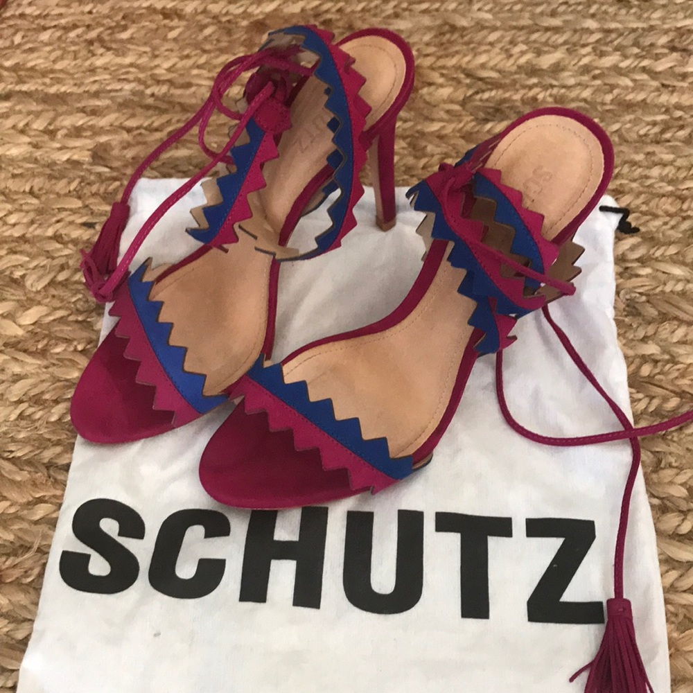 Sexy and Adorable Lace Up Sandals Heels by Schutz